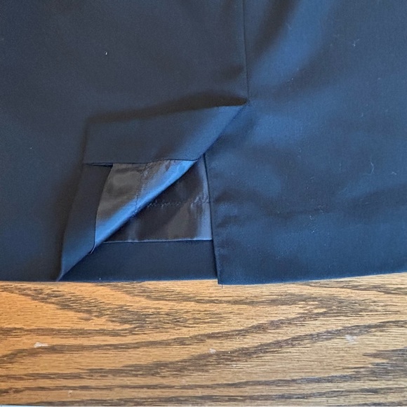 Anne Klein Classic Black Side Zip Stretch Pencil Skirt Size 6 - Picture 3 of 10